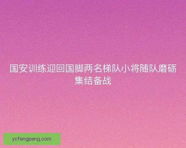 国安训练迎回国脚两名梯队小将随队磨砺集结备战